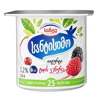 იოგურტი / სანტისიმო / ერკა / ტყის კენკრა / 110გრ