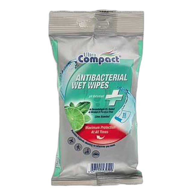 სველი ხელსახოცი /კომპაქტი ანტიბაქტერიული/15ც