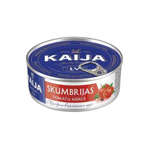 თევზის კონსერვი / კაიჯა სკუმბრია ტომატში ატლანტ./ 240გრ გასახ.