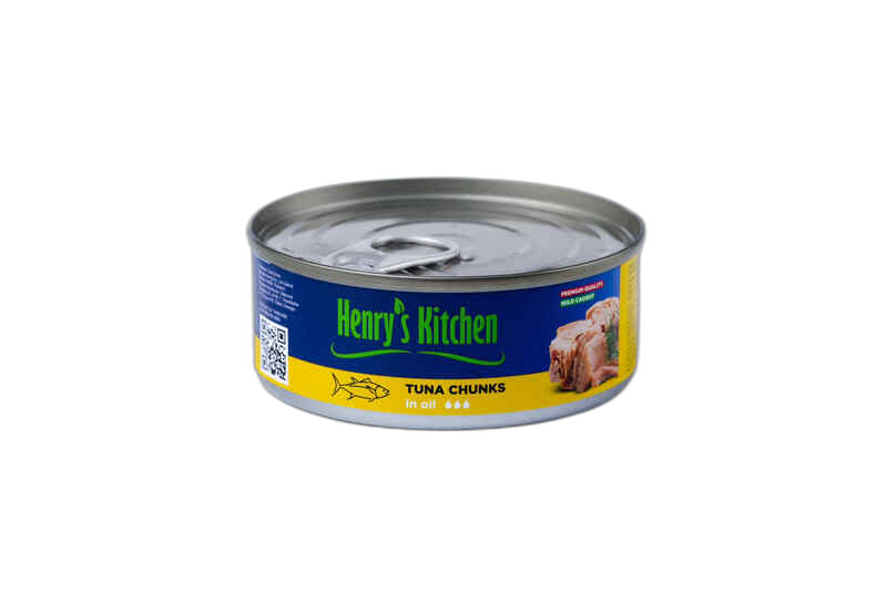 თევზის კონსერვი /Henry's Kitchen/თინუსის ფილე ზეთში/140გრ