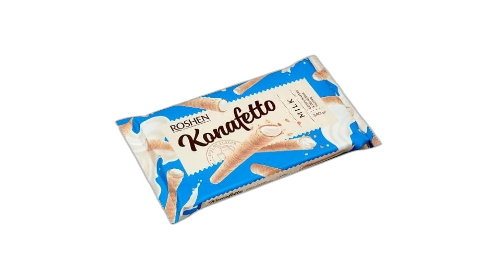 Konafetto ვაფლის მილაკები რძიანი 140გრ
