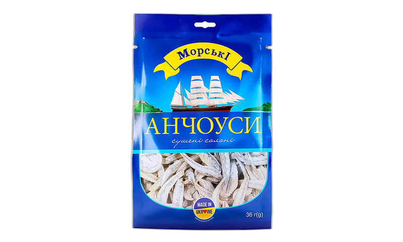 გამომშრალი თევზი/ მორსკიე ანჩოუსი / 18 გრ