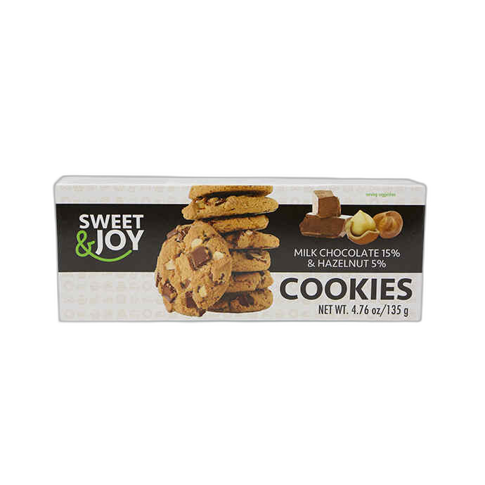 ორცხობილა//Sweet Brands/შოკოლადით და თხილით/135გ.