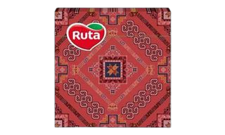 ხელსახოცი /RUTA / ქართული ტრადიციული წითელი ორნამენტი 33x33 20ც