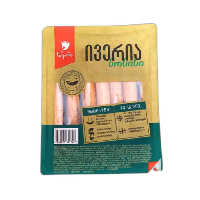 სოსისი /ნიკორა/ ივერია 590გრ