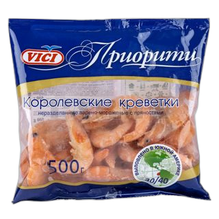 VICI-სამეფო კრევეტები ნიჟარაში მ/გ 30/40 500გრ.