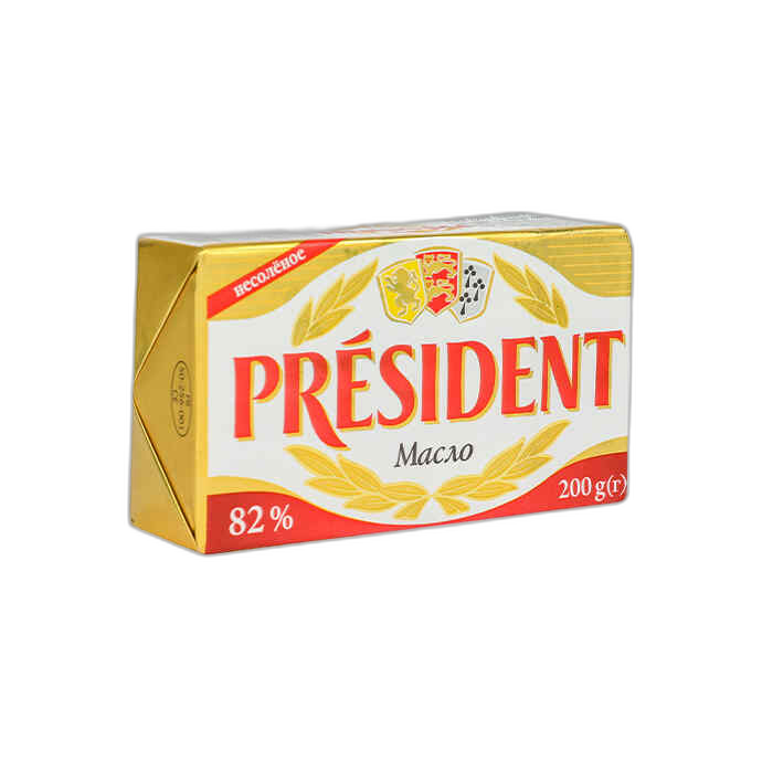 კარაქი /პრეზიდენტი/ ექსტრა (82%) 200გრ