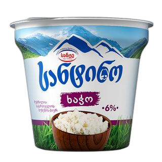 სანტინო ხაჭო 6% 320 გ./4860051004947