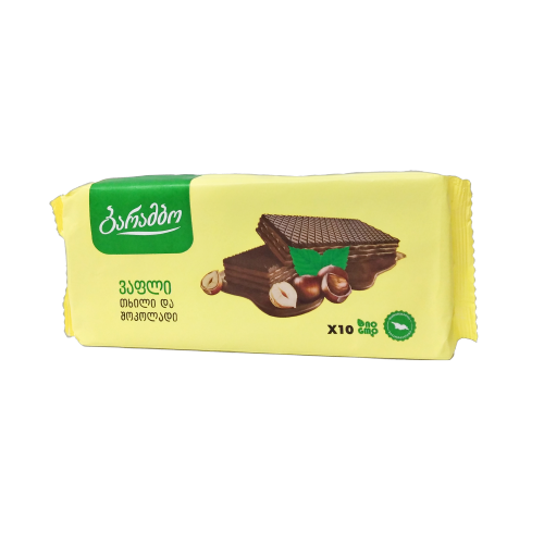 ვაფლი/თხილით/240გრ