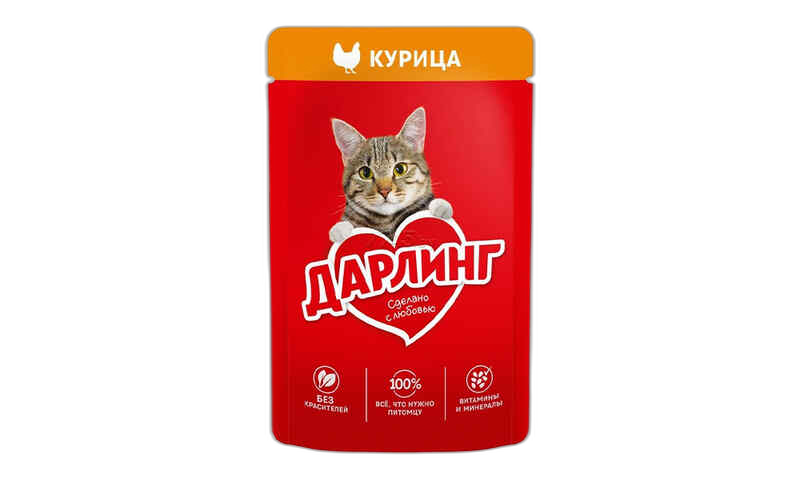 კატის საჭმელი /დარლინ/ქათმის ხორცით/75გ