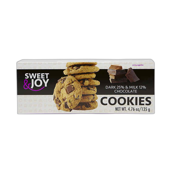 ორცხობილა/Sweet Brands/შავი და რძიანი შოკოლადით/135გ.