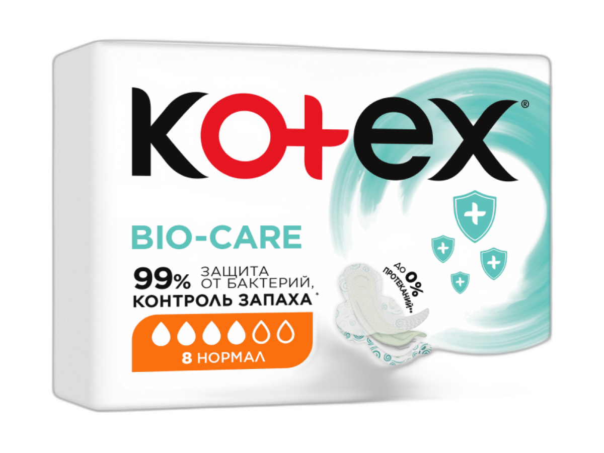 0868 კოტექს BIO CARE ნორმალი 8*10 5029053590868