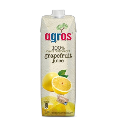 AGROS ნატურალური წვენი 100% გრეიფრუტი 1ლ 5202908000082