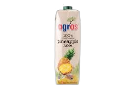 AGROS ნატურალური წვენი 100% ანანასი 1ლ 5202908100003