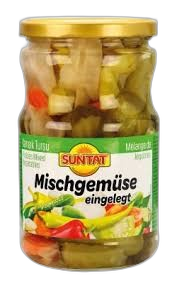 SAN-TAT კიტრის მწნილი შერეული მარილწყალში 660გრ*12 8690804360794