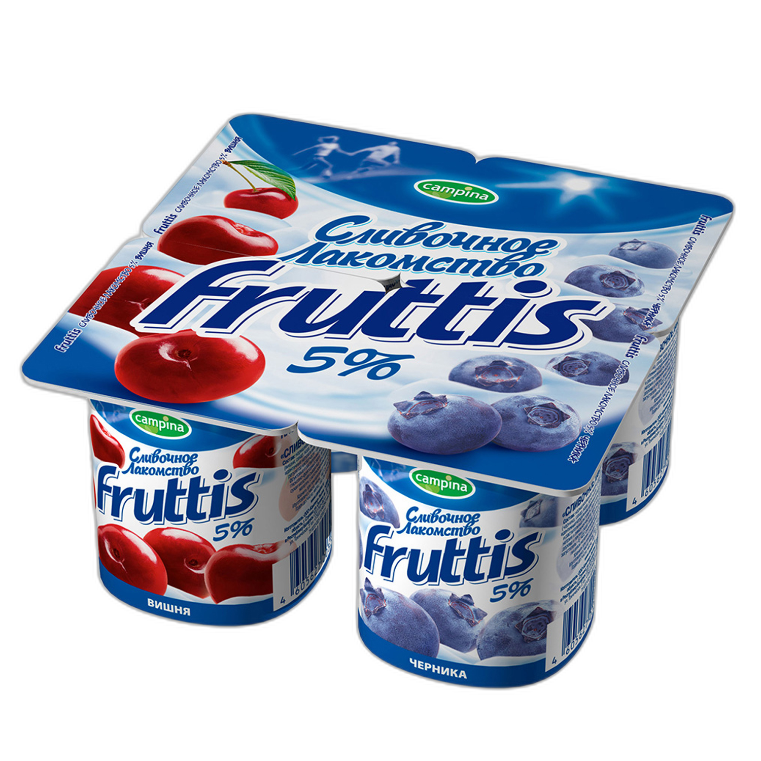 იოგურტი/ფრუტისი სლივკი ალუბალი-ჩერნიკა 5%/115გრ 4605627003265