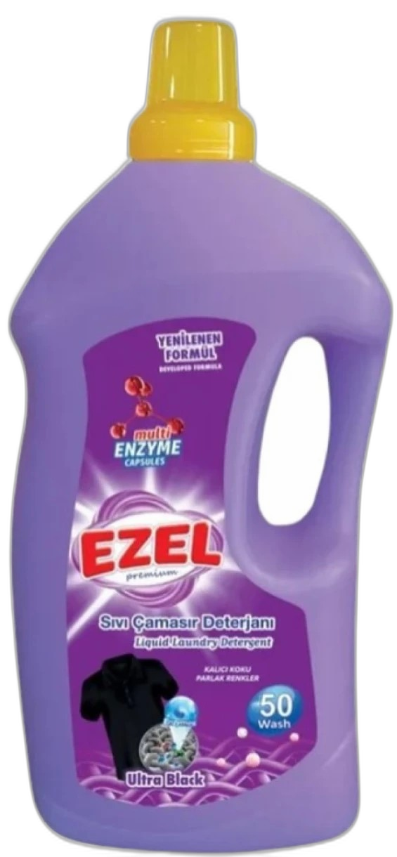 EZEL თხევადი სარეცხი სითხე შავი 3000მლ*6 8682503121615