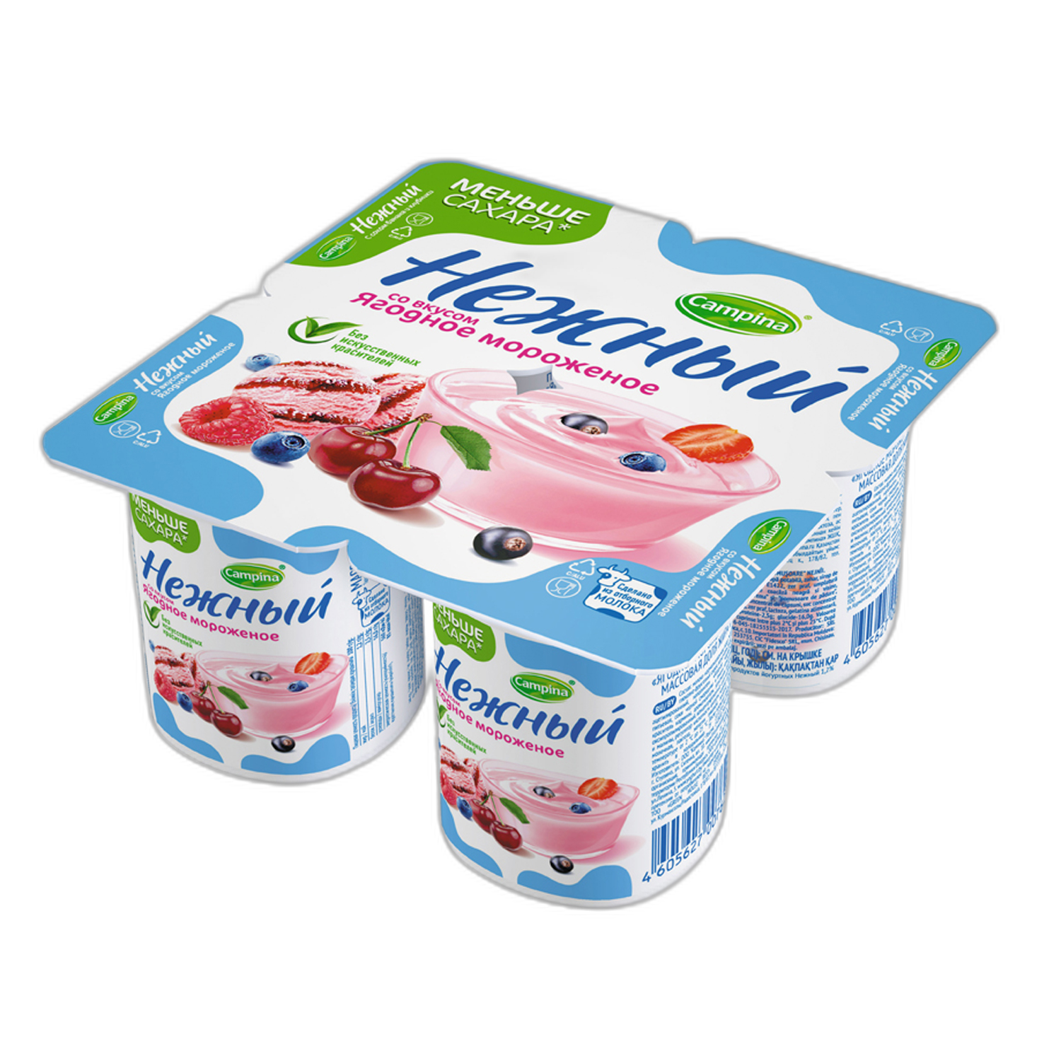 იოგურტი/ნეჟნი კენკრის ნაყინი 1.2%/100გრ 4605627007621