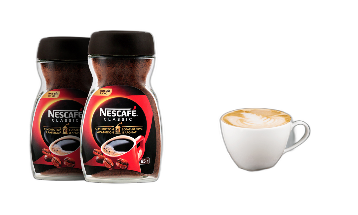 ხსნადი ყავა/ნესკაფე კლასიკი შუშა 95გ/12ც 4600680010632