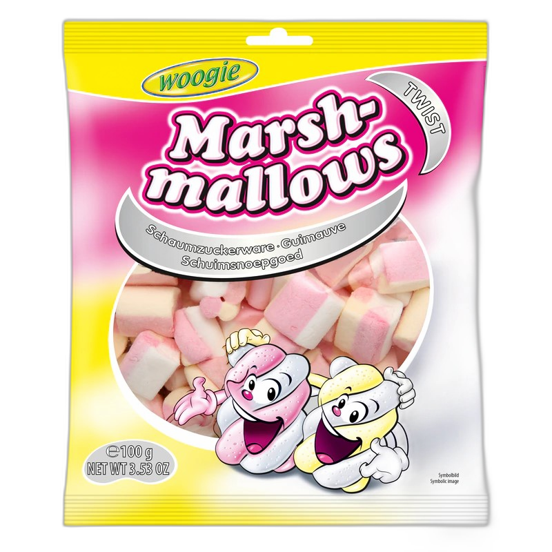 woogie ზეფირი 100გრ (marshmallows twist) (30) 9002859058578