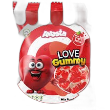 AVESTA გულის რეზინის კანფეტები 80გრ *50 8681980573658