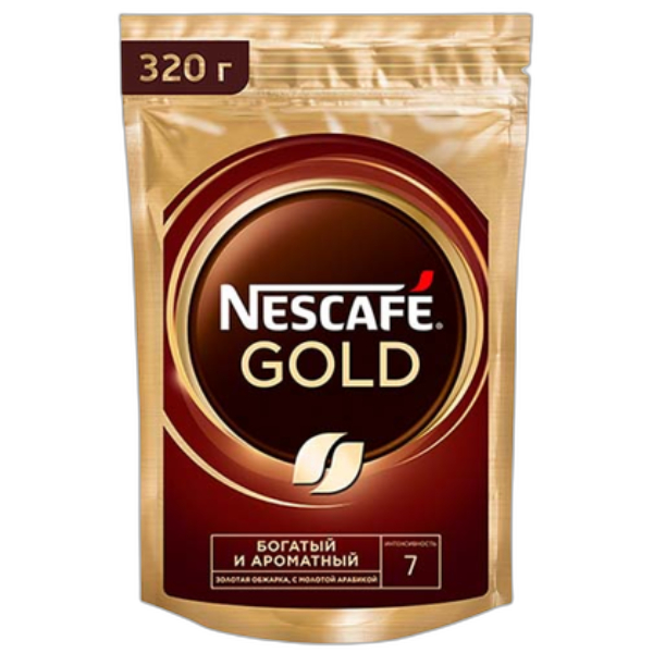ხსნადი ყავა/ნესკაფე გოლდი პაკეტი/320გრ 4600680017495