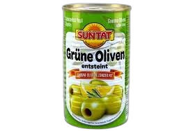 SAN-TAT ზეთის ხილი მწვანე უკურკო 350გრ*24 8690804614903