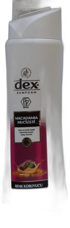 DEX  შამპუნი  600 მლx12  MAKADAMIA  8694965531703