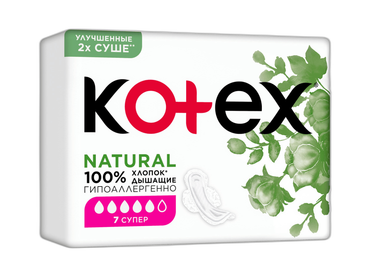 5346 კოტექს Natural სუპერი 7*10 5029053575346