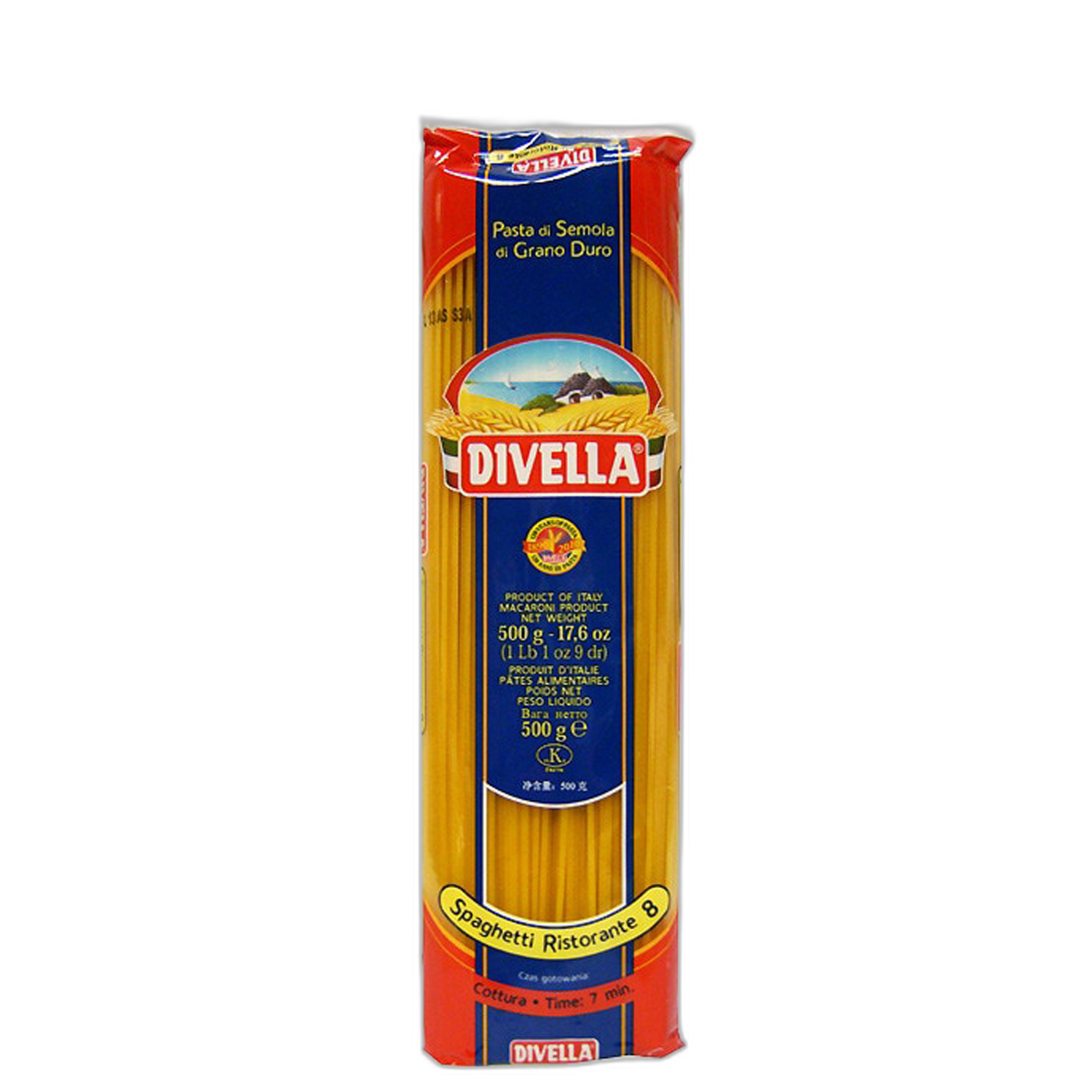 მაკარონი დიველა/სპაგეტი N8/500გრ 8005121000085